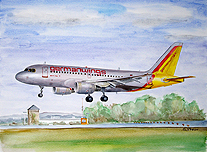 Aquarell Airbus A319