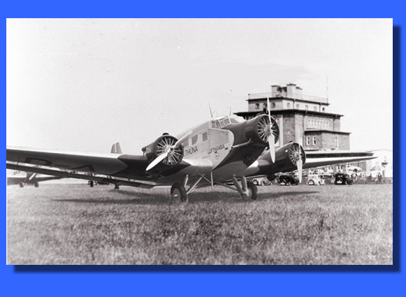 Airport Chemnitz Ju 52 Lufthansa